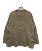 Yohji Yamamoto pour hommeヨウジヤマモト プールオム）の古着「サイドレースアップビッグニット」｜ベージュ