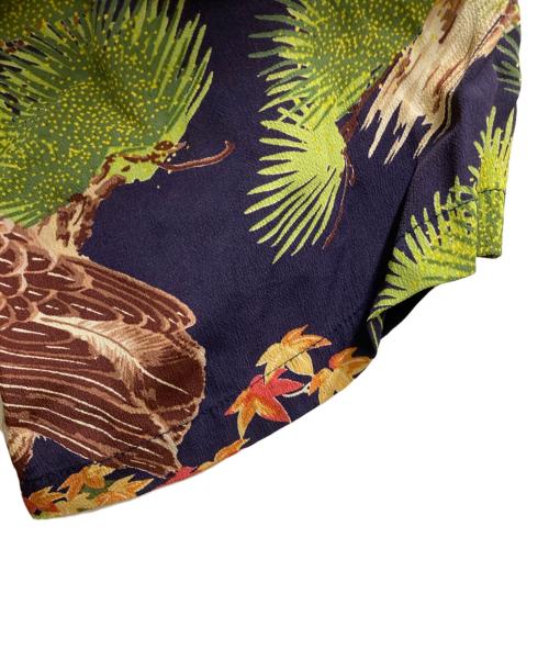 Sun Surf（サンサーフ）Sun Surf (サンサーフ) レーヨンアロハシャツ ネイビー サイズ:Ⅼの古着・服飾アイテム