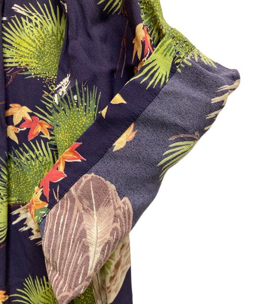 Sun Surf（サンサーフ）Sun Surf (サンサーフ) レーヨンアロハシャツ ネイビー サイズ:Ⅼの古着・服飾アイテム