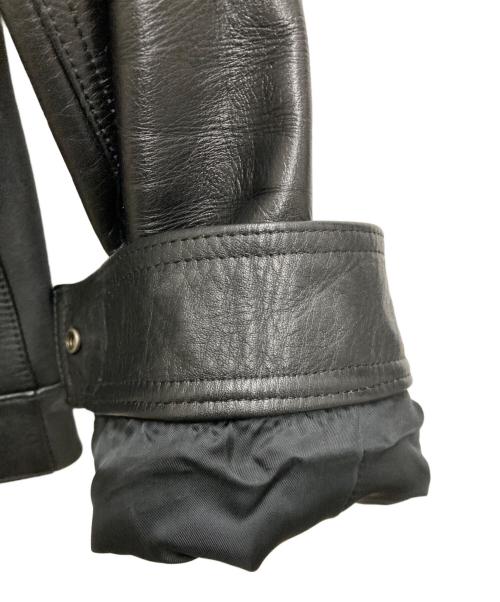 WACKO MARIA（ワコマリア）WACKO MARIA (ワコマリア) シングルライダースカウレザージャケット ブラック サイズ:Ⅼの古着・服飾アイテム