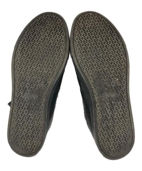 HERMES（エルメス）HERMES (エルメス) セリエボタンパンチングレザースニーカー ブラック サイズ:43 1/2の古着・服飾アイテム