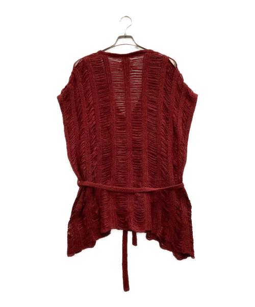 Maison Margiela（メゾンマルジェラ）Maison Margiela (メゾンマルジェラ) ニットベスト レッド サイズ:Mの古着・服飾アイテム