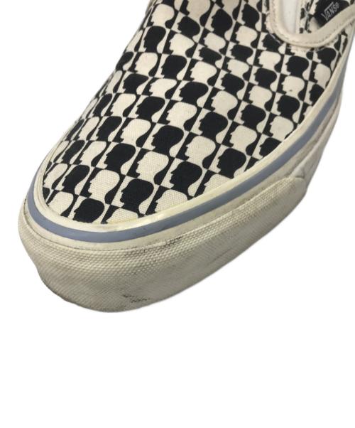 VANS VAULT（バンズボルト）VANS VAULT (バンズボルト) BRAIN DEAD (ブレインデッド) スリッポン ホワイト×ブラック サイズ:US 10の古着・服飾アイテム