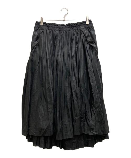 NIKE（ナイキ）NIKE (ナイキ) sacai (サカイ) ナイロンプリーツスカート ブラック サイズ:XLの古着・服飾アイテム