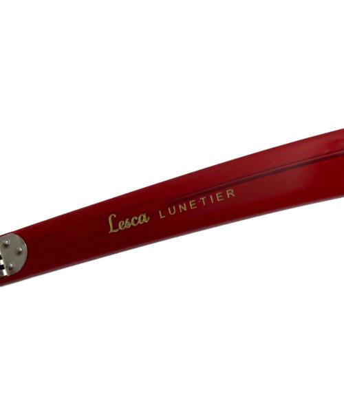 Lesca（レスカ）Lesca (レスカ) 眼鏡フレーム レッドの古着・服飾アイテム