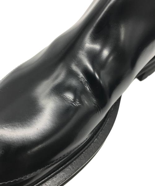 ALEXANDER McQUEEN（アレキサンダーマックイーン）ALEXANDER McQUEEN (アレキサンダーマックイーン) レザーチェルシーブーツ ブラック サイズ:39の古着・服飾アイテム