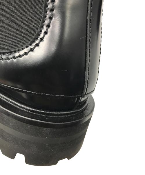 ALEXANDER McQUEEN（アレキサンダーマックイーン）ALEXANDER McQUEEN (アレキサンダーマックイーン) レザーチェルシーブーツ ブラック サイズ:39の古着・服飾アイテム