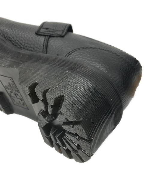 Dr.Martens（ドクターマーチン）Dr.Martens (ドクターマーチン) Addina Flower Buckle Leather Platform Shoes ブラック サイズ:UK 6の古着・服飾アイテム