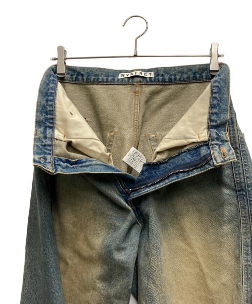 NVRFRGT（ネヴァーフォーゲット）NVRFRGT (ネヴァーフォーゲット) 3D TWISTED WIDE LEG JEANS インディゴ サイズ:2の古着・服飾アイテム