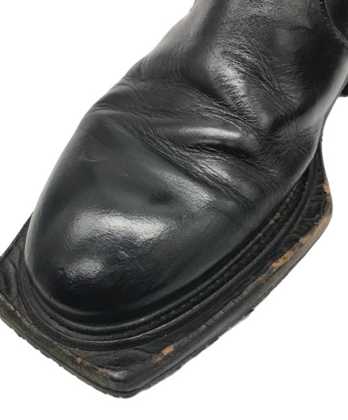 MARTINE ROSE（マーティン・ローズ）MARTINE ROSE (マーティン・ローズ) スクエアトゥアンクルサイドゴアブーツ ブラック サイズ:42の古着・服飾アイテム