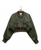 UN3D.アンスリード）の古着「SHORT MA-1ジャケット」｜グリーン