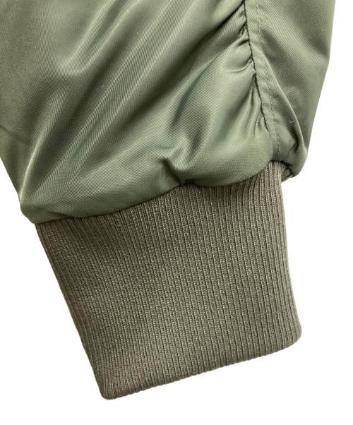 UN3D.（アンスリード）UN3D. (アンスリード) SHORT MA-1ジャケット グリーン サイズ:38の古着・服飾アイテム