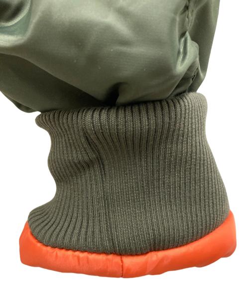 UN3D.（アンスリード）UN3D. (アンスリード) SHORT MA-1ジャケット グリーン サイズ:38の古着・服飾アイテム