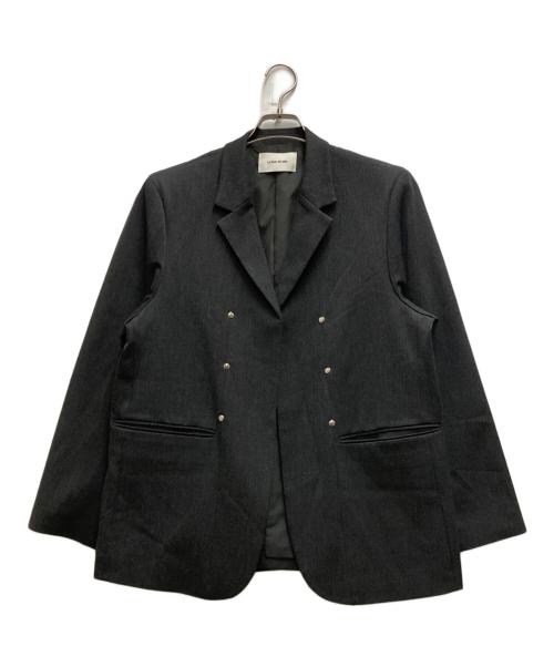 la peau de gem（ラポドゥジェム）la peau de gem (ラポドゥジェム) テーラードジャケット グレー サイズ:FREEの古着・服飾アイテム