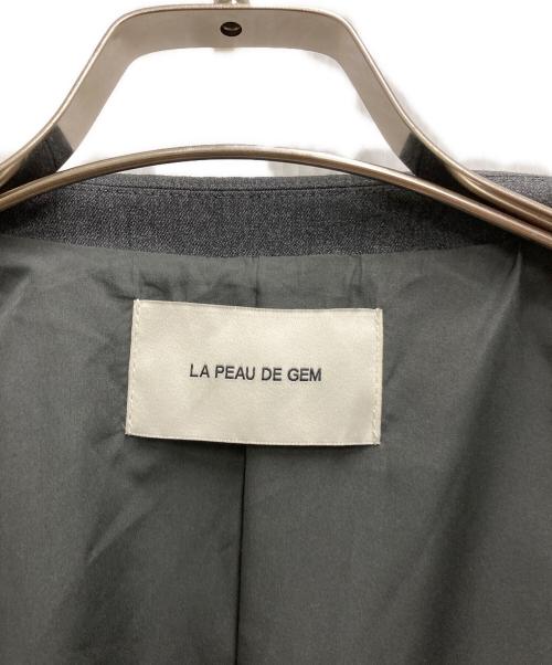 la peau de gem（ラポドゥジェム）la peau de gem (ラポドゥジェム) テーラードジャケット グレー サイズ:FREEの古着・服飾アイテム