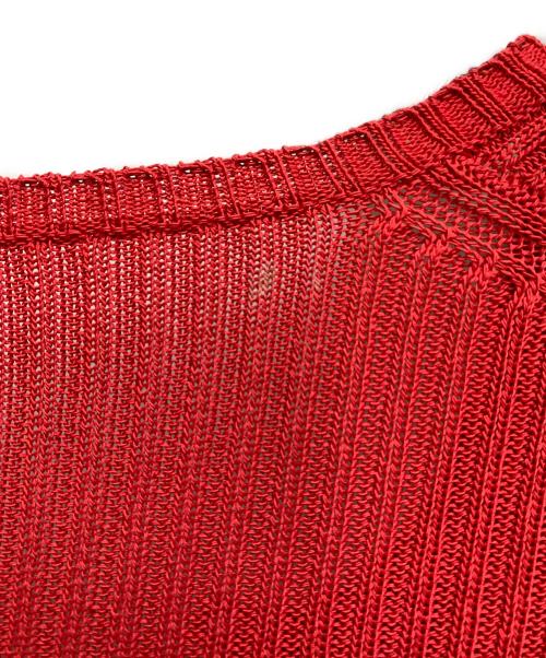 CHANEL（シャネル）CHANEL (シャネル) リブカーディガン レッド サイズ:38の古着・服飾アイテム