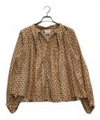 forte forteフォルテ・フォルテ）の古着「シルクドットブラウス」｜ベージュ