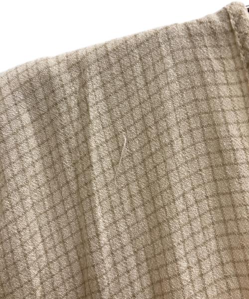 universal utility（ユニバーサルユーティリティー）universal utility (ユニバーサルユーティリティー) チェックワンピース ベージュ サイズ:Ⅿの古着・服飾アイテム