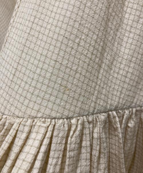 universal utility（ユニバーサルユーティリティー）universal utility (ユニバーサルユーティリティー) チェックワンピース ベージュ サイズ:Ⅿの古着・服飾アイテム