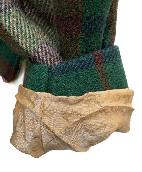 Vivienne Westwood（ヴィヴィアンウエストウッド）Vivienne Westwood (ヴィヴィアンウエストウッド) タータンチェックフーデッドジャケット グリーン サイズ:36の古着・服飾アイテム