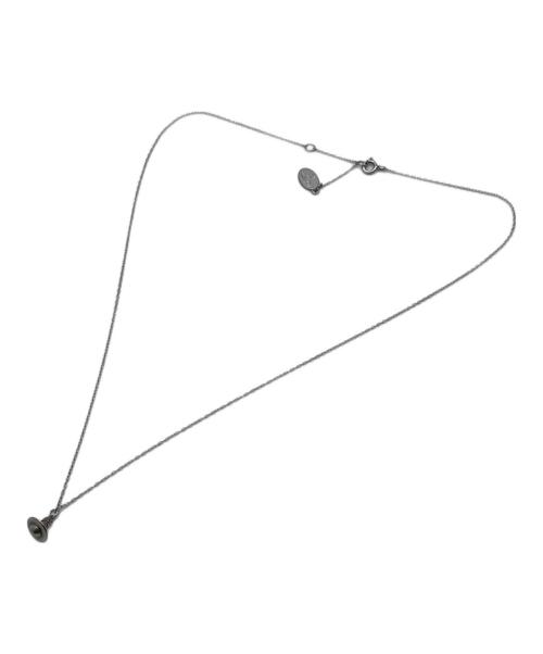 Vivienne Westwood ANGLOMANIA（ヴィヴィアンウエストウッドアングロマニア）VIVIENNE WESTWOOD ANGLOMANIA (ヴィヴィアンウエストウッドアングロマニア) スモールオーブモチーフネックレス シルバーの古着・服飾アイテム