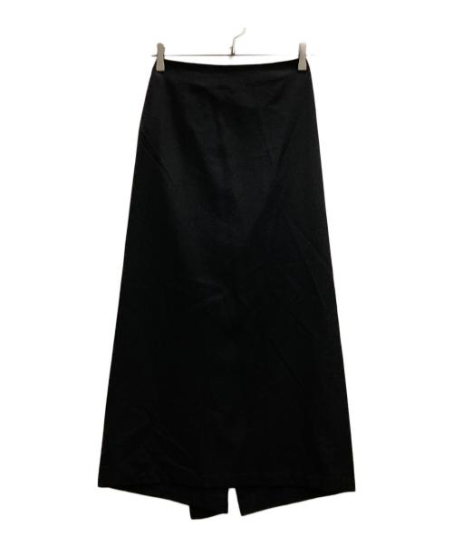 yohji yamamoto+noir（ヨウジヤマモトプリュスノアール）yohji yamamoto+Noir (ヨウジヤマモトプリュスノアール) タイトラップスカート ブラック サイズ:2の古着・服飾アイテム