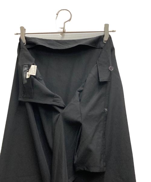 yohji yamamoto+noir（ヨウジヤマモトプリュスノアール）yohji yamamoto+Noir (ヨウジヤマモトプリュスノアール) タイトラップスカート ブラック サイズ:2の古着・服飾アイテム