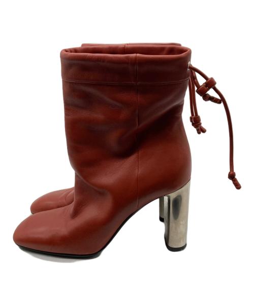 CELINE（セリーヌ）CELINE (セリーヌ) スクエアトゥブーツ ブラウン サイズ:35の古着・服飾アイテム