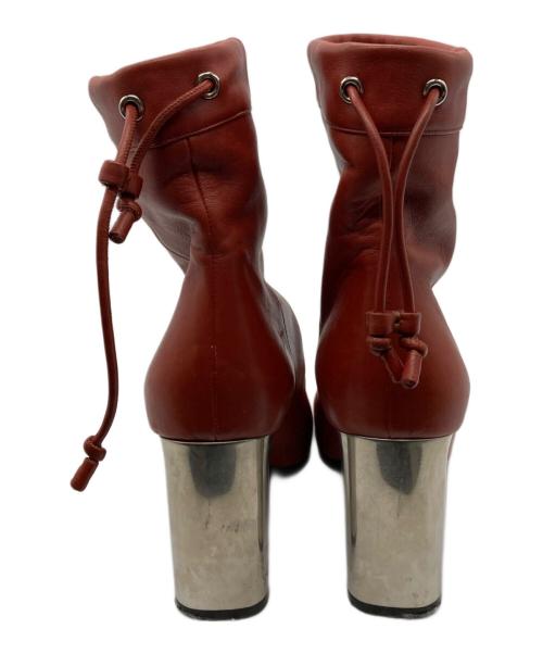 CELINE（セリーヌ）CELINE (セリーヌ) スクエアトゥブーツ ブラウン サイズ:35の古着・服飾アイテム