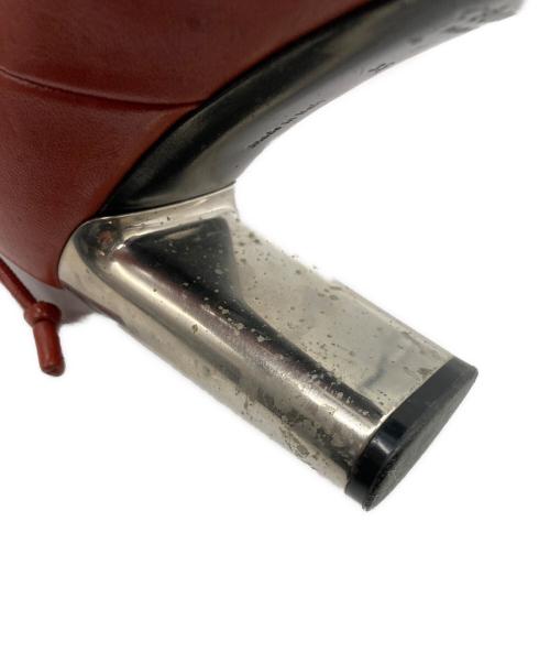 CELINE（セリーヌ）CELINE (セリーヌ) スクエアトゥブーツ ブラウン サイズ:35の古着・服飾アイテム