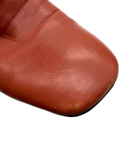 CELINE（セリーヌ）CELINE (セリーヌ) スクエアトゥブーツ ブラウン サイズ:35の古着・服飾アイテム