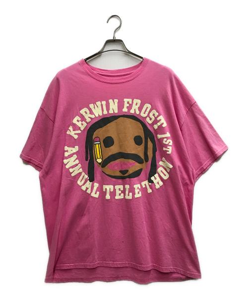 CPFM（カクタスプラント フリーマーケット）CPFM (カクタスプラント フリーマーケット) KERWIN FROST TELETHON T-SHIRT ピンク サイズ:不明の古着・服飾アイテム