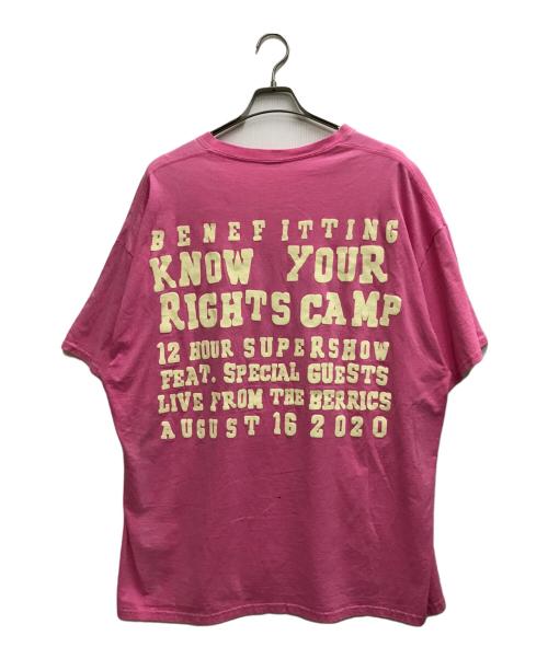 CPFM（カクタスプラント フリーマーケット）CPFM (カクタスプラント フリーマーケット) KERWIN FROST TELETHON T-SHIRT ピンク サイズ:不明の古着・服飾アイテム