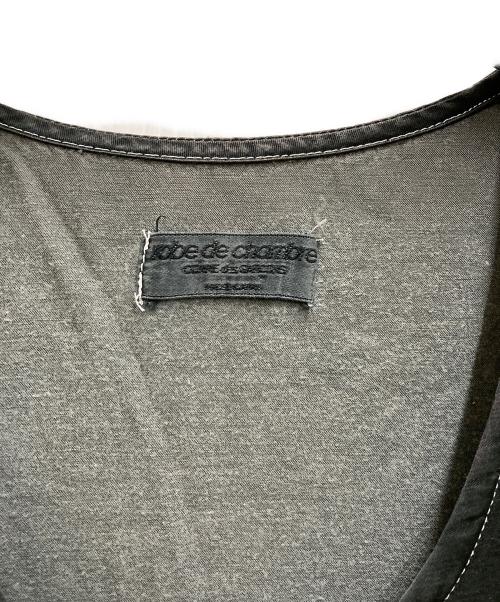 ROBE DE CHAMBRE COMME DES GARCONS（ローブドシャンブル コムデギャルソン）ROBE DE CHAMBRE COMME DES GARCONS (ローブドシャンブル コムデギャルソン) 製品染めノースリーブワンピース グレー サイズ:不明の古着・服飾アイテム