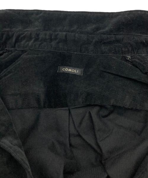 COMOLI（コモリ）COMOLI (コモリ) コーデュロイコモリシャツ ブラック サイズ:4の古着・服飾アイテム