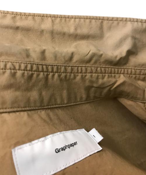 Graphpaper（グラフペーパー）Graphpaper (グラフペーパー) タイプライターシャツ ブラウン サイズ:1の古着・服飾アイテム