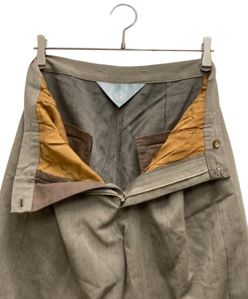 Dulcamara（ドゥルカマラ）Dulcamara (ドゥルカマラ) よそいきダブルJKT/タックパンツ セットアップ ブラウンの古着・服飾アイテム