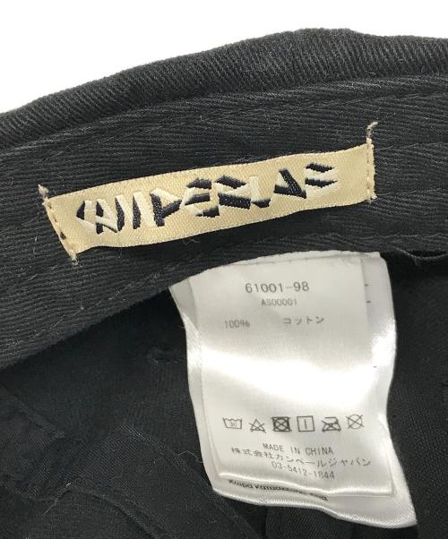 CAMPER LAB（カンペールラボ）CAMPER LAB (カンペールラボ) ダメージ加工ロゴキャップ ブラックの古着・服飾アイテム