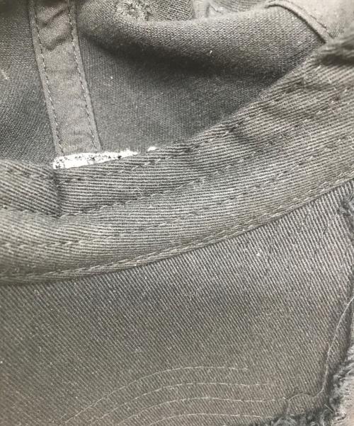 CAMPER LAB（カンペールラボ）CAMPER LAB (カンペールラボ) ダメージ加工ロゴキャップ ブラックの古着・服飾アイテム