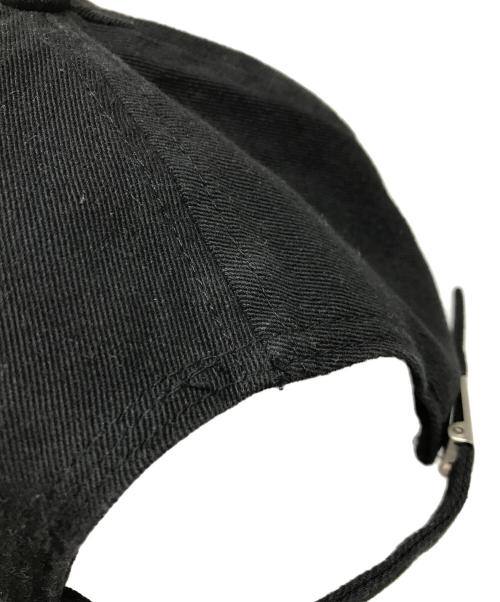 CAMPER LAB（カンペールラボ）CAMPER LAB (カンペールラボ) ダメージ加工ロゴキャップ ブラックの古着・服飾アイテム