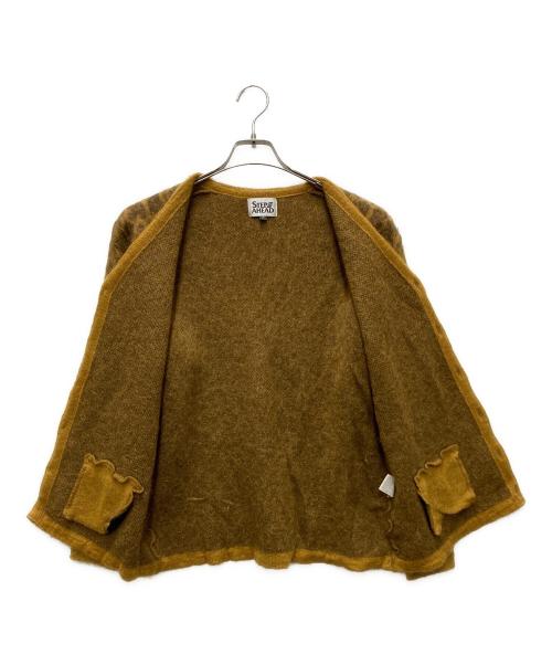 STEPAHEAD（ステップアヘッド）STEPAHEAD (ステップアヘッド) モヘア混カーディガン ブラウン サイズ:Mの古着・服飾アイテム
