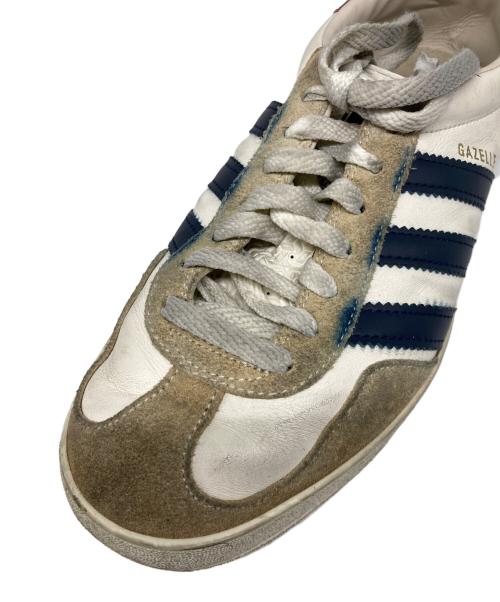 GUCCI（グッチ）GUCCI (グッチ) adidas (アディダス) Gazelle  White Navy ホワイト サイズ:US 7 1/2の古着・服飾アイテム