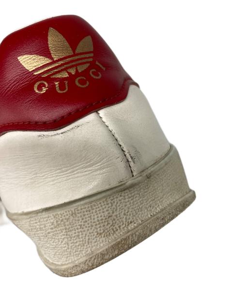 GUCCI（グッチ）GUCCI (グッチ) adidas (アディダス) Gazelle  White Navy ホワイト サイズ:US 7 1/2の古着・服飾アイテム