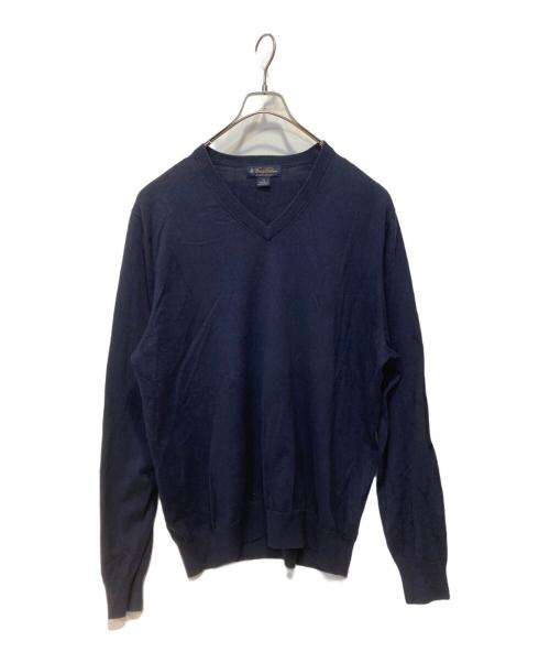 BROOKS BROTHERS（ブルックスブラザーズ）BROOKS BROTHERS (ブルックスブラザーズ) Vネックニット ネイビー サイズ:XLの古着・服飾アイテム
