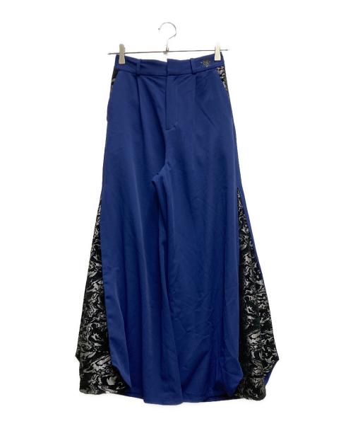 HARE（ハレ）HARE (ハレ) Ado (アド) サイドジャガードキリカエパンツ ブルー サイズ:FREEの古着・服飾アイテム