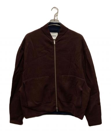 中古・古着通販】JIL SANDER (ジルサンダー) ニットブルゾン レッド