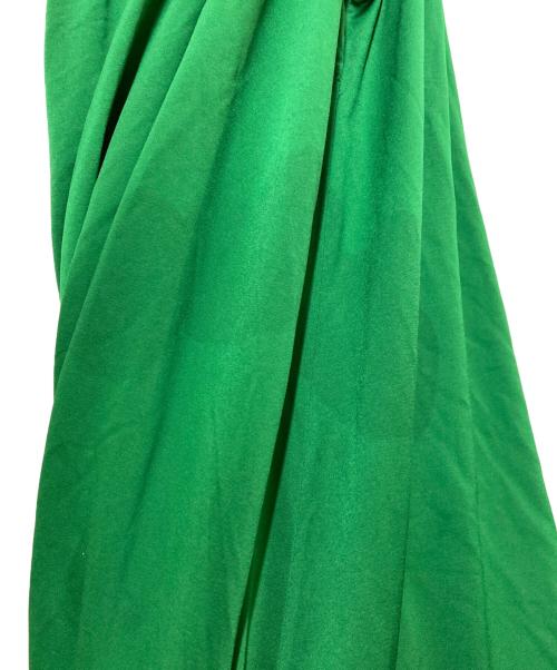 CABAN（キャバン）CABaN (キャバン) キュプラポリエステルジャージー ギャザーワンピース グリーン サイズ:Sの古着・服飾アイテム