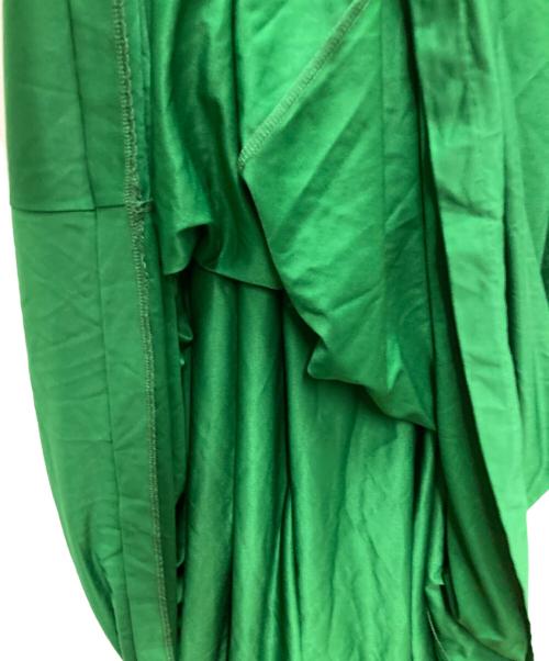 CABAN（キャバン）CABaN (キャバン) キュプラポリエステルジャージー ギャザーワンピース グリーン サイズ:Sの古着・服飾アイテム