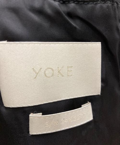 YOKE（ヨーク）YOKE (ヨーク) LEATHER CUT-OFF HALF COAT ブラック サイズ:3の古着・服飾アイテム