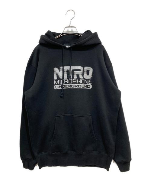 NITRICH（ナイトリッチ）NITRICH (ナイトリッチ) LOGO HOODIE ブラック サイズ:Lの古着・服飾アイテム